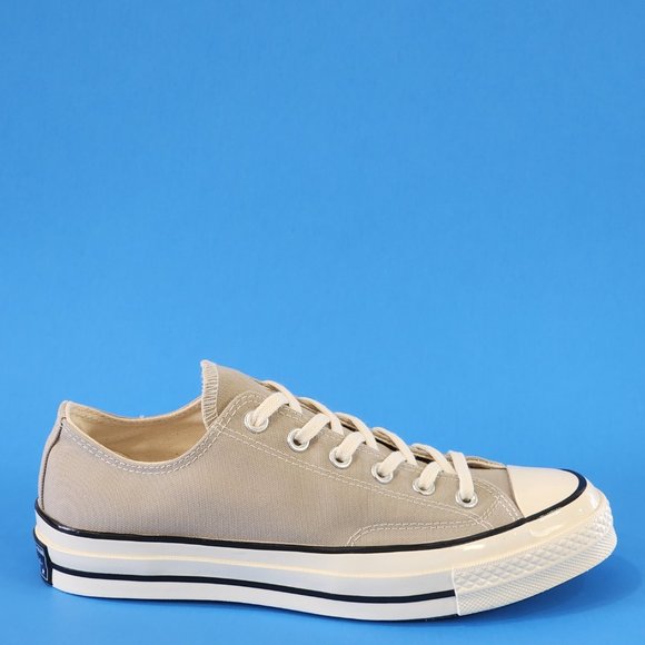 Converse Chuck 70 Low Recycled Canvas Papyrus/Black/Egret Sneakers 172680C NWT - Picture 2 of 6